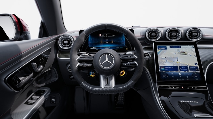 AMG Performance Lenkrad in Carbon-Design &sol; Mikrofaser MICROCUT 1