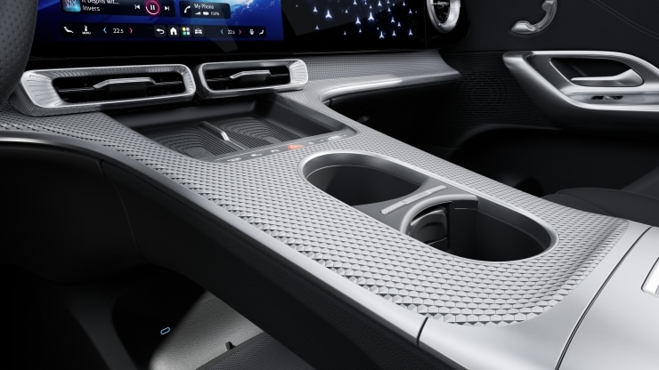 Inserts d&eacute;coratifs en fibres naturelles au design nid d'abeilles blanc &agrave; pores ouverts Image 1