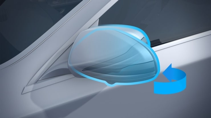 R&eacute;troviseurs ext&eacute;rieurs rabattables &eacute;lectriques Image 1