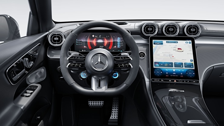 AMG Performance Lenkrad in Leder Nappa &sol; Mikrofaser MICROCUT Bild 1