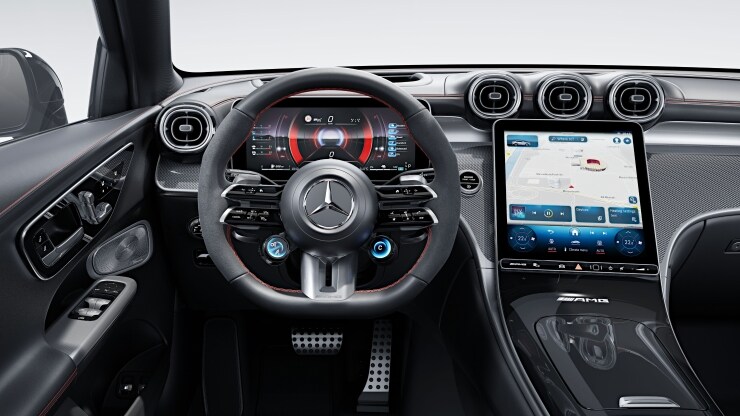 AMG Performance Lenkrad in Leder Nappa &sol; Mikrofaser MICROCUT 2