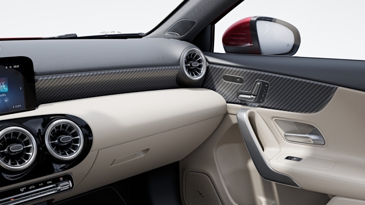 Zierelemente Carbonoptik dunkel 1