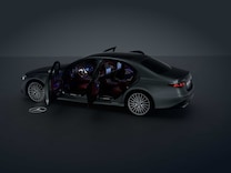 S-Class Saloon Ambient lighting with projection of brand logo