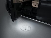 V-Klass Projektion av märkeslogotyp