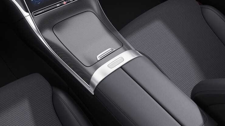 Consola central en efecto rombos gris plata Imagen 1