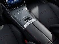 CLE Cabrio Consola central en efecto rombos gris plata