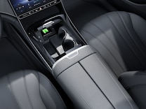 EQE Sedan Wireless charging system for mobile devices in the front