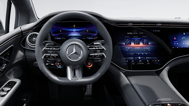 AMG Performance Lenkrad in Leder Nappa &sol; Mikrofaser MICROCUT Bild 1