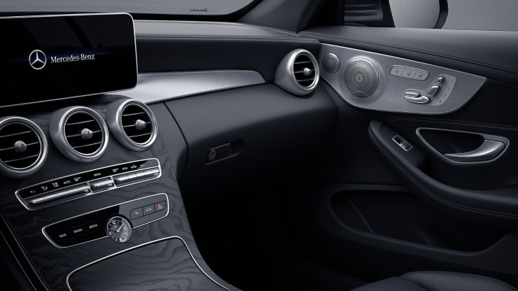 Inserts d&eacute;coratifs en fr&ecirc;ne noir &sol; aluminium clair Image 1