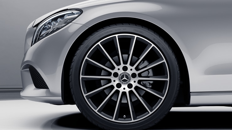 Jantes alliage AMG 48&comma;3 cm &lpar;19"&rpar; multibranches noir &sol; argent Image 1