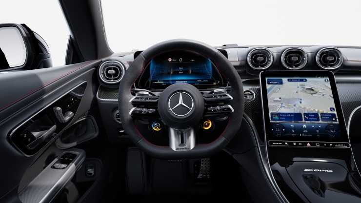 AMG Performance Lenkrad in Leder Nappa &sol; Mikrofaser MICROCUT Bild 1