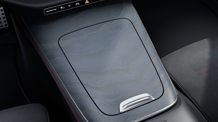 Mittelkonsole Holz Esche grau offenporig 1