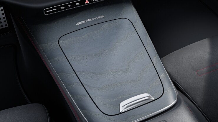 Mittelkonsole Holz Esche grau offenporig 1