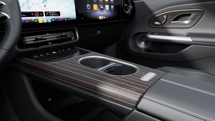 Inserts d&eacute;coratifs en bois Ch&ecirc;ne marron Pont de bateau &agrave; pores ouverts avec lignes en aluminium Image 1