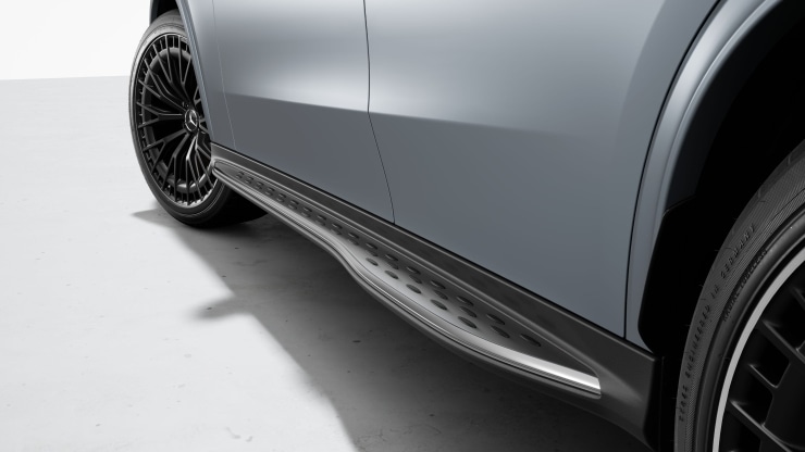 Trittbretter in Aluminium-Optik mit Gumminoppen 1