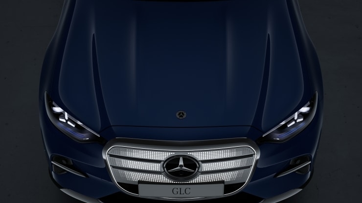 Calandre embl&eacute;matique Mercedes-Benz avec bordure &eacute;clair&eacute;e 2