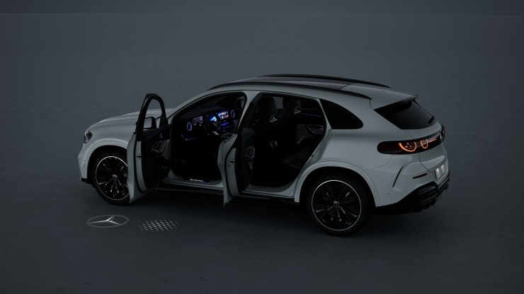 Eclairage de proximit&eacute; avec projection anim&eacute;e du motif Mercedes-Benz&comma; x2 Image 1