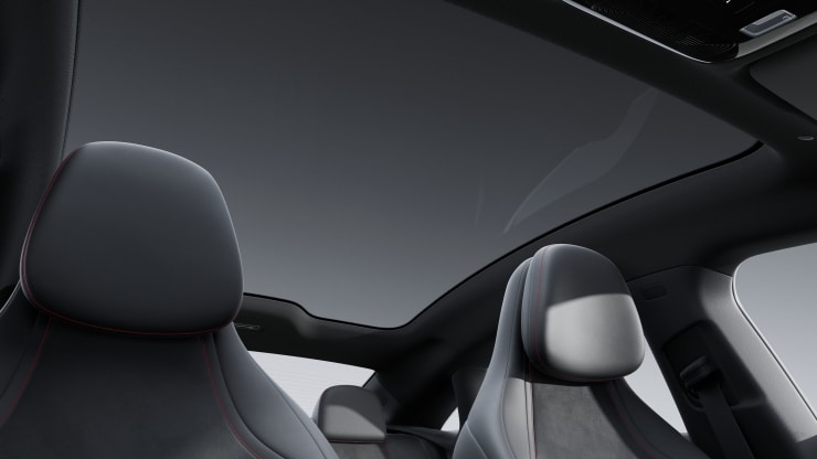 Ciel de pavillon en tissu noir 1