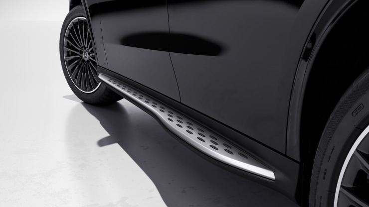 Trittbretter in Aluminium-Optik mit Gumminoppen 1