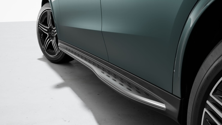 Trittbretter in Aluminium-Optik mit Gumminoppen 1