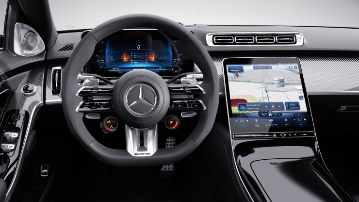 AMG Performance Lenkrad in Leder Nappa &sol; Mikrofaser MICROCUT Bild 1