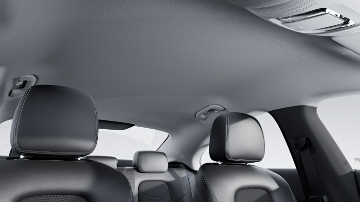 Techo interior de tela gris cristal 1