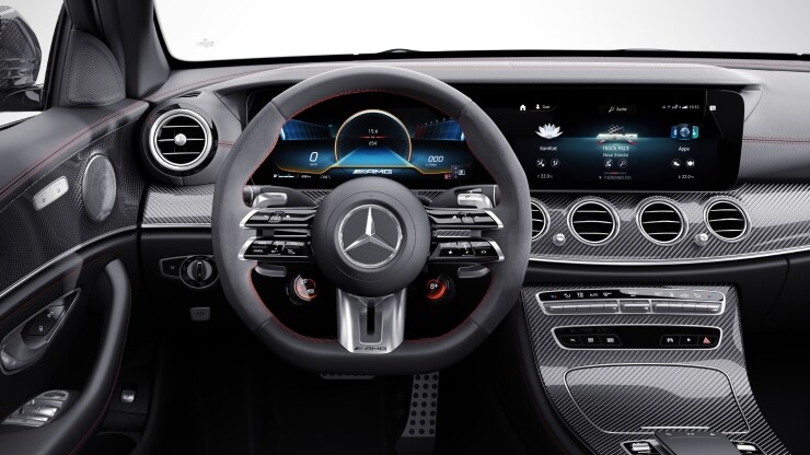 Volant Performance AMG en cuir Nappa&sol;microfibre MICROCUT noir &agrave; 3 branches Image 1