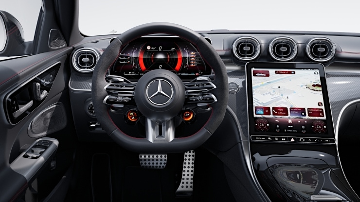 AMG Performance Lenkrad in Leder Nappa / Mikrofaser MICROCUT 1