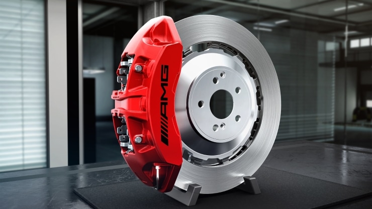 Bremssättel rot lackiert 2
