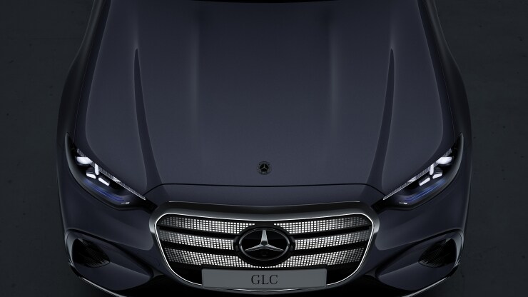 Mercedes-Benz ikonischer Grill mit beleuchtetem Panel 2