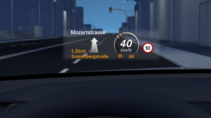 Head-up-Display Bild 1