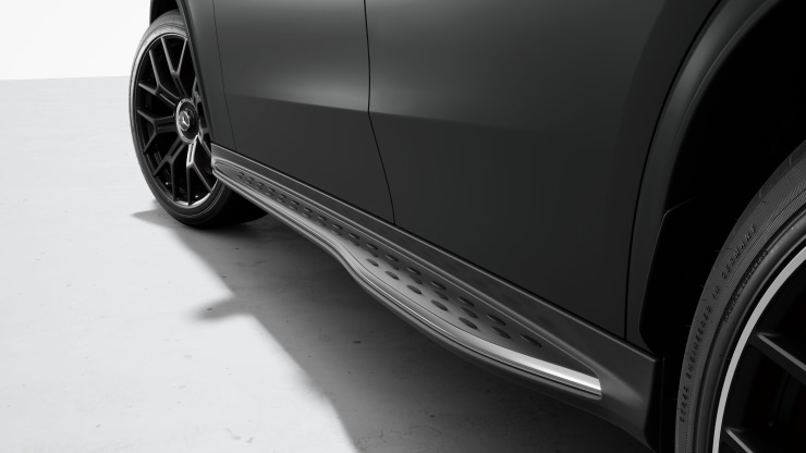 Trittbretter in Aluminium-Optik mit Gumminoppen 2
