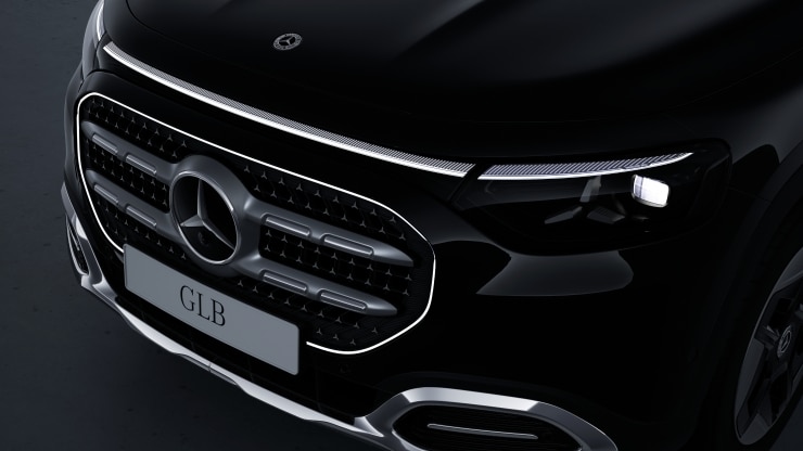 Kühlergrill beleuchtet mit Mercedes-Benz Pattern in Chrom Bild 1