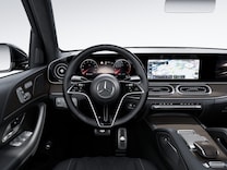 Mercedes-Maybach GLS Multifunktionslenkrad in Holz-Leder-Ausführung