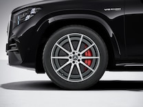 Mercedes-AMG GLS Système de freinage composite hautes performances AMG avec étriers rouges à l'avant