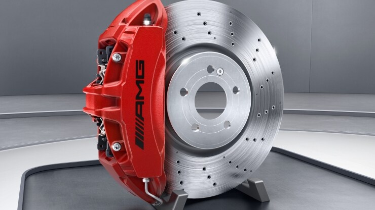 Bremssättel rot lackiert 2