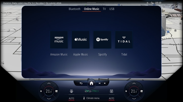 Service Connecté : Accès au streaming musical via système multimédia Image 1