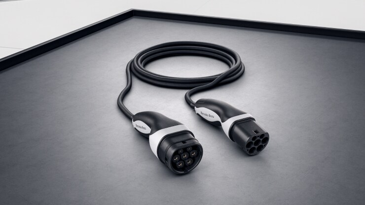 Câble de charge pour boîtier mural et bornes de recharge publiques, 5m, droit, 11kW Image 1