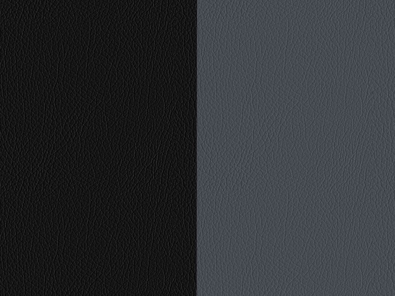 Cuir bicolore gris titane/noir 1