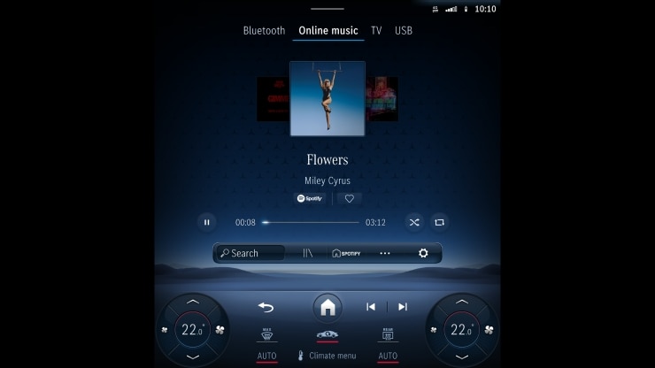 Service connecté : Pré équipement pour divertissement MBUX 2