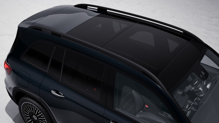 Rampes de toit en aluminium noir brillant 1