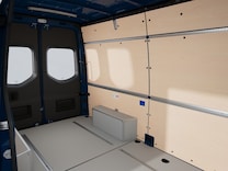 eSprinter Kastenwagen Innenverkleidung Laderaum bis Dachhöhe (Holz)