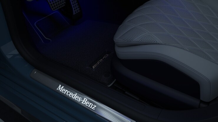 MANUFAKTUR Einstiegsleisten mit Schriftzug "Mercedes-Benz", beleuchtet Bild 1