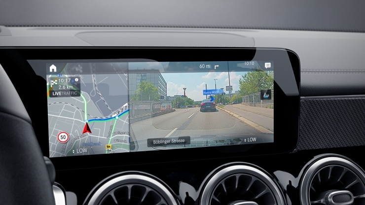 Service Connecté : MBUX Réalité augmentée pour la navigation 1