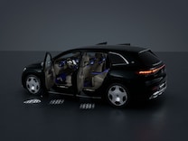 Mercedes-Maybach EQS SUV Ambient lighting with projection of brand logo