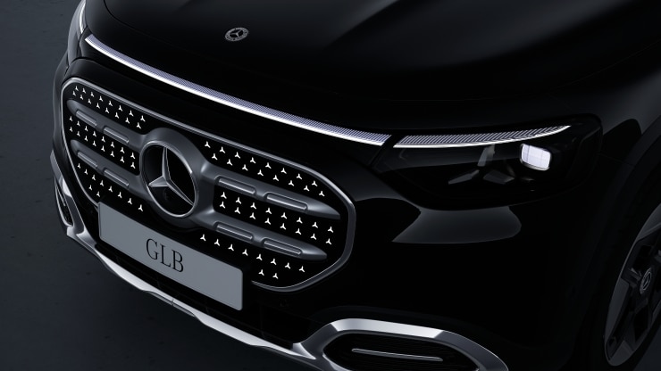 Panel mit beleuchtetem Mercedes-Benz Pattern Bild 1