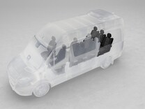 Sprinter Tourer 3-sits komfortsoffa i passagerarutrymme 3:e raden