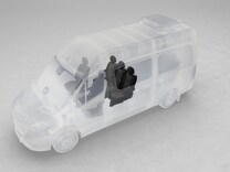 Sprinter Tourer 3-sits komfortsoffa 1:a raden smal