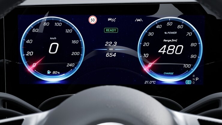 Fahrerdisplay Bild 1