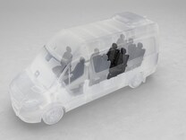 Sprinter Tourer 2-sits komfortsoffa i passagerarutrymme 2:a raden